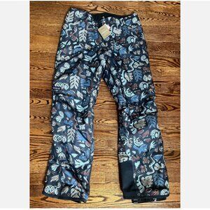 Patagonia Insulated Powder Town Ski Snow Pants Women's Size M Across Oceans NWT